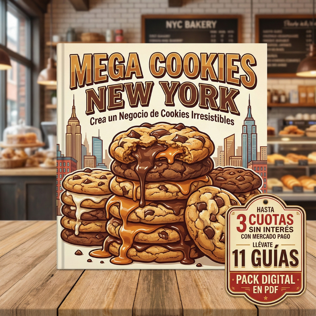 MEGA COOKIES NEW YORK: Crea un Negocio de Cookies Irresistibles